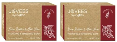 Jovees Herbal Shea butter & Aloe Vera Hydrating & Refreshing Soap 100G (Pack of 2)